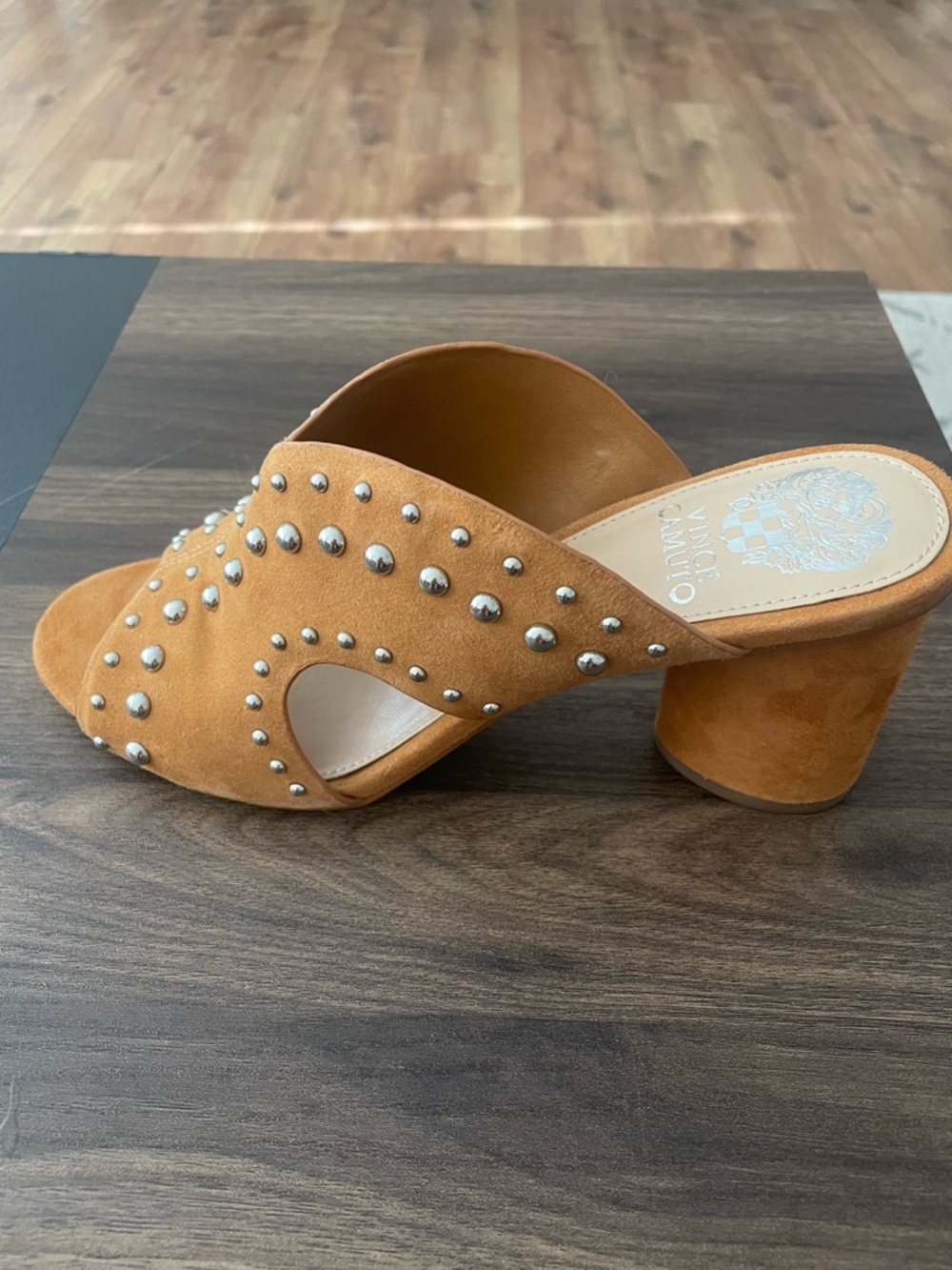 Suede open toe heels - Picture 5 of 5